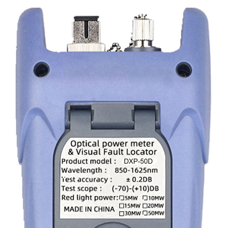 Optical Power Meter 650nm 7 Wavelength High Accuracy Fiber Optic