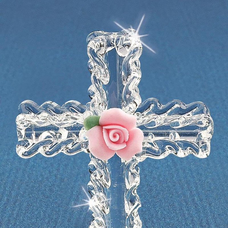 Glass Baron Cross Figurine