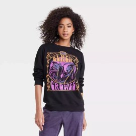 The Black Crowes Women's the Crowes Graphic Sweatshirt Black Medium
