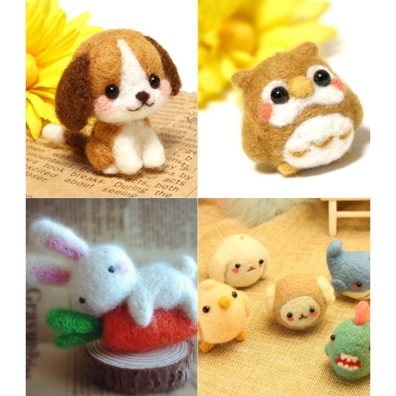 MoMo Wool Felt 36 Color Set, Handicraft, DIY Material (b.