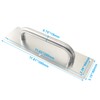 Bivethoi 1Pcs Pull Push Door Plate Handle Stainless Steel Heavy