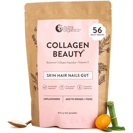 Nutra Organics Collagen Beauty Unflavoured 672g | Anti-Aging Collagen Peptides and Vitamin C | Collagen Powder for Healthy Hair, Nail and Skin (56 Serves)