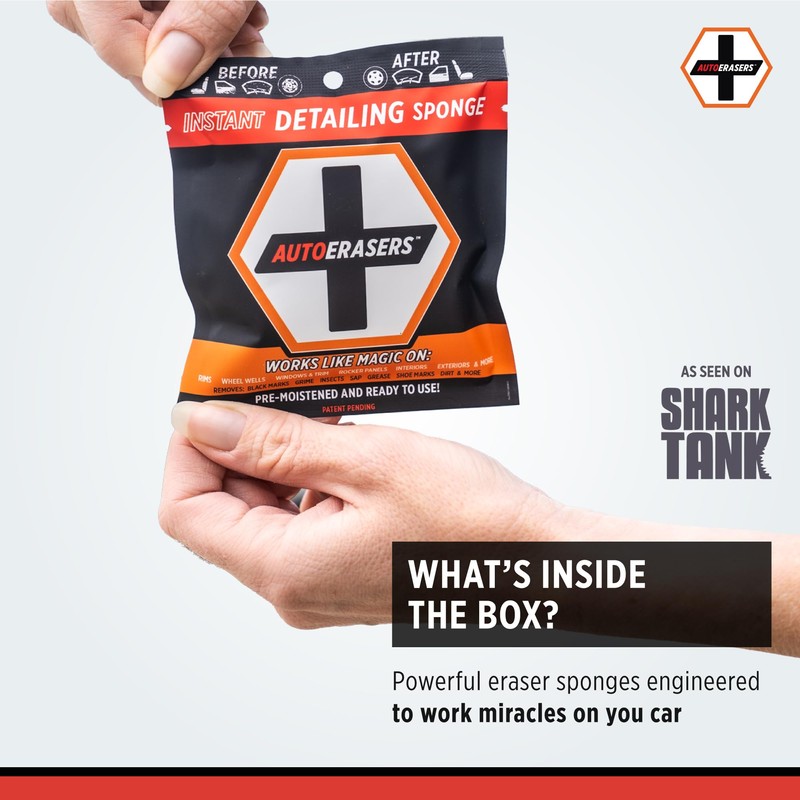 AutoERASERS™ Instant Detailing Car Bikes Wash Sponge, Non-Scratch Car Cleaning