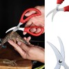 2 Pack Seafood Scissors,Seafood Fish Crab Shrimp Lobster Scissors Stainless
