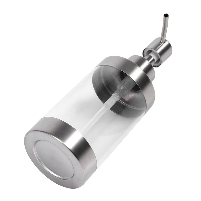 1PC 350ml Soap Dispenser Countertop Pump Lotion Bottle 304 Stainless