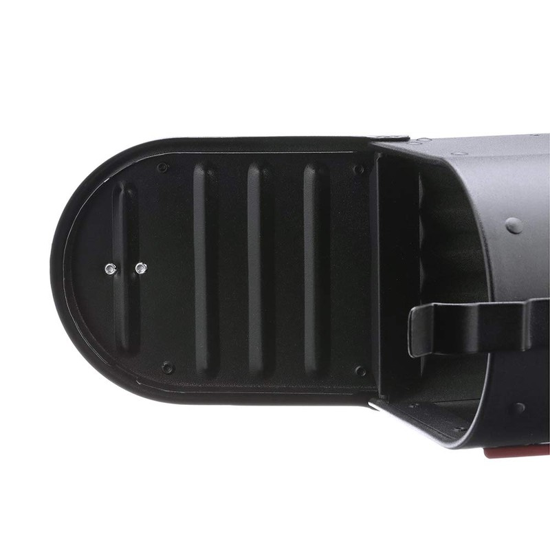 Gibraltar Mailboxes Admiral Medium Capacity Aluminum Textured Black, Post-Mount Mailbox,