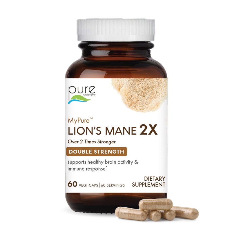 MyPure Lion's Mane Mushrooms – 100% de hongos reales, 60