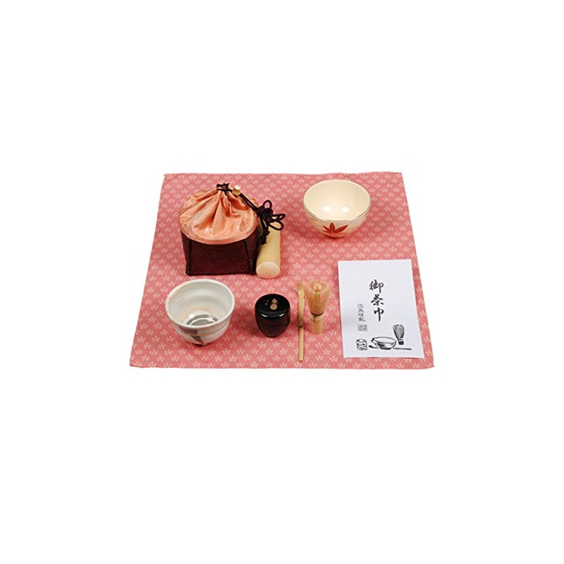 和田菁竺(Wada Seijiku) 野点篭 茶色 サイズ:直径13x高さ9.5cm 御幸籠セット 亀甲紋