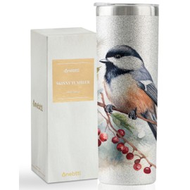 Onebttl Chickadee Gifts, Gifts for Chickadee Lovers on Birthday and Christmas, 20 oz Insulated Stainless Steel Tumbler - Chickadee