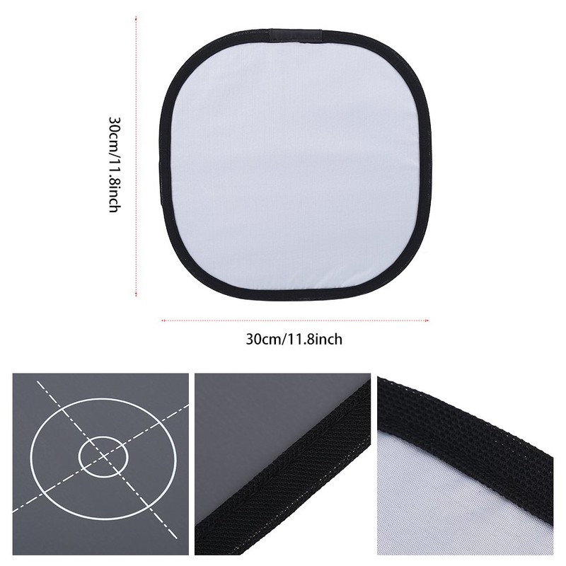 White Balance Cards Exposure Photography Card Set with Bag 18%