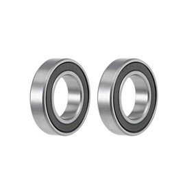 sourcing map 2STK 6903-2RS Deep Groove Ball Bearing Deep Groove Ball Bearing Double Sealed Chrome Steel Z2 ABEC1 17mm x 30mm x 7mm
