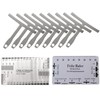 TUOREN 11Pcs Guitar Luthier Tools Include 1Pcs String Action Gauge
