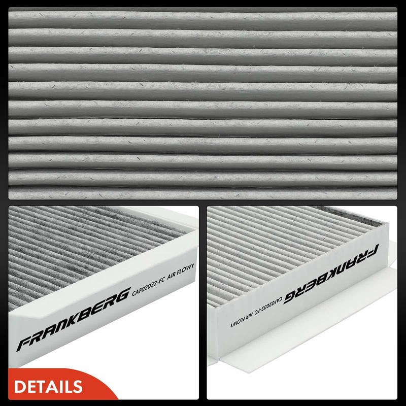 Frankberg 2x Cabin Air Filter Pollen Filter with Activated Carbon