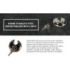 Round Discus Padlock 2 Keys 70mm Disc Heavy Duty Outdoor