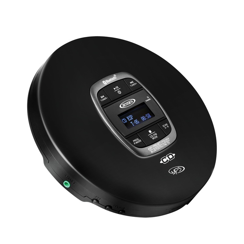 Jensen Portable CD Player Bluetooth 5.0 for Car with FM