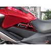 BIKE-label Side Tank Pad Carbon Stripes Red Compatible with Honda
