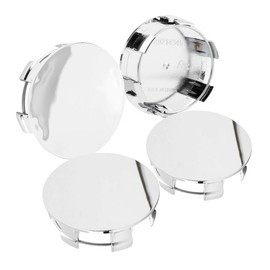 GTownWorks 65mm 2.56in Wheel Center Caps for F150 Mustang Focus 1258100011 BR3Z-1130-B YR3V-1A096 F8ZV-1A096-AA Wheel Center Hubcap 4 Pack Chrome Center Cover Replacement for Rim