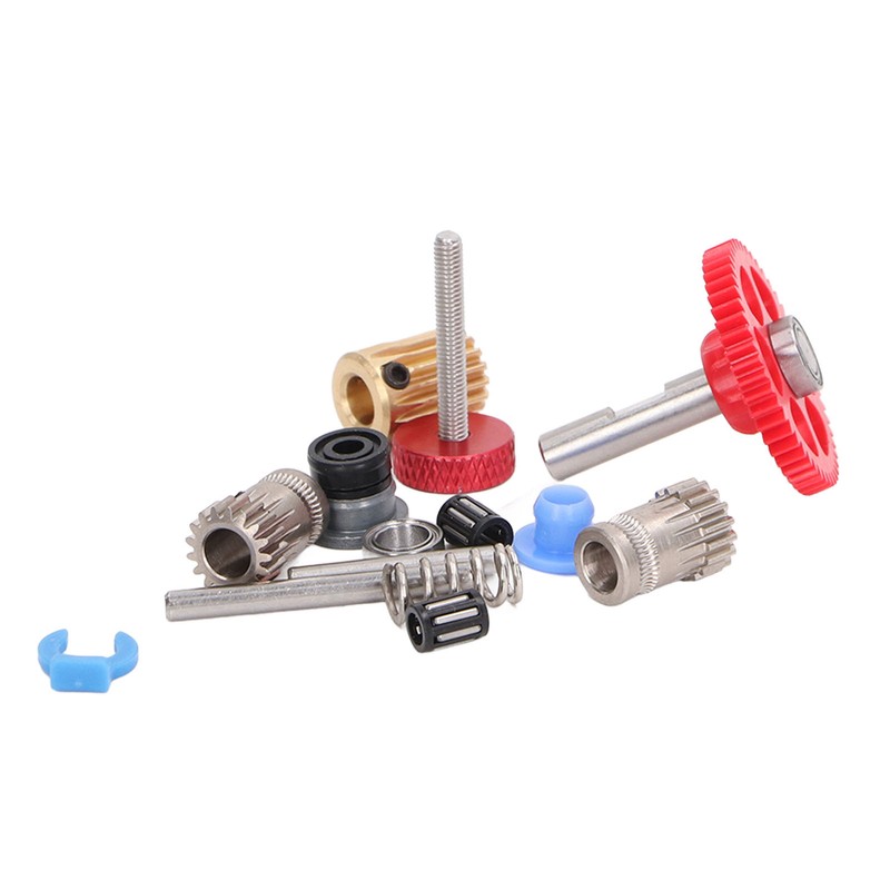Dual Gear Assembly Kit Upgrade Extruder Red Wheel Kit 3D