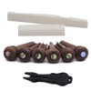 Alnicov Acoustic Guitar Bone Bridge Saddle & Nut Set and
