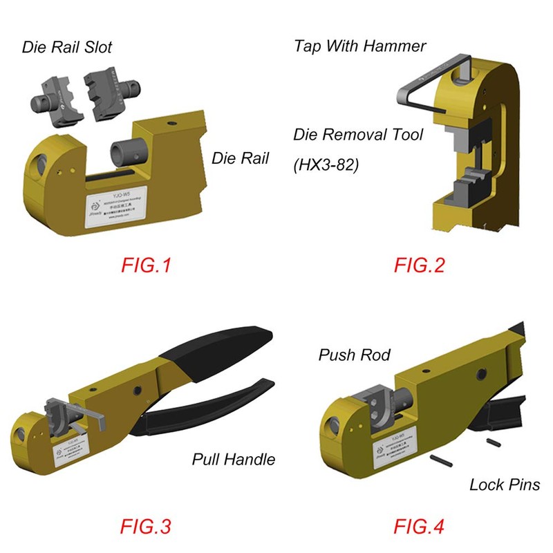 JRready Y196-P wire crimping Die Set M22520 5 03 for