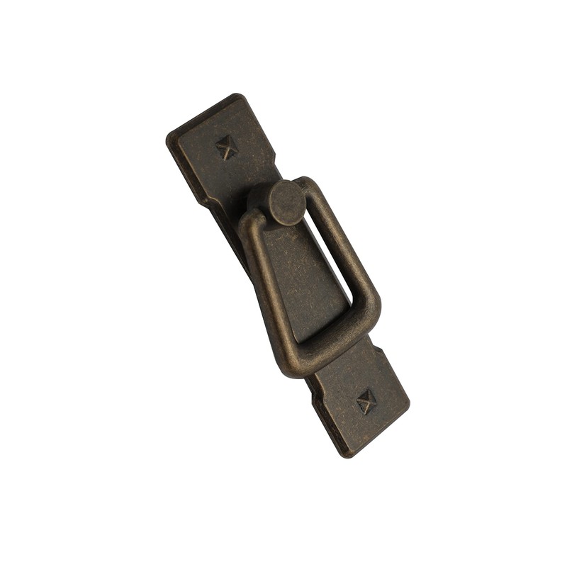 HARMAC HOUSE Vintage Drop Handles 2 Pack Antique Bronze Door