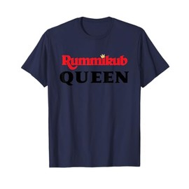 Rummikub King Logo With Royal Crown Regal Black Ink T-Shirt