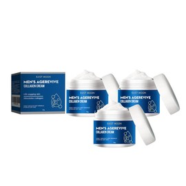 East Moon Men's Cream Fading Wrinkle Firming Skin Facial Care Hydrating Apply Lifting Cream Skincare Moisturizer Hyaluronic Acid Moisturizing:_3pcs