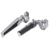 KIMISS 2Pcs Aluminum Alloy Motorcycle Foot Pegs with Engine Guard
