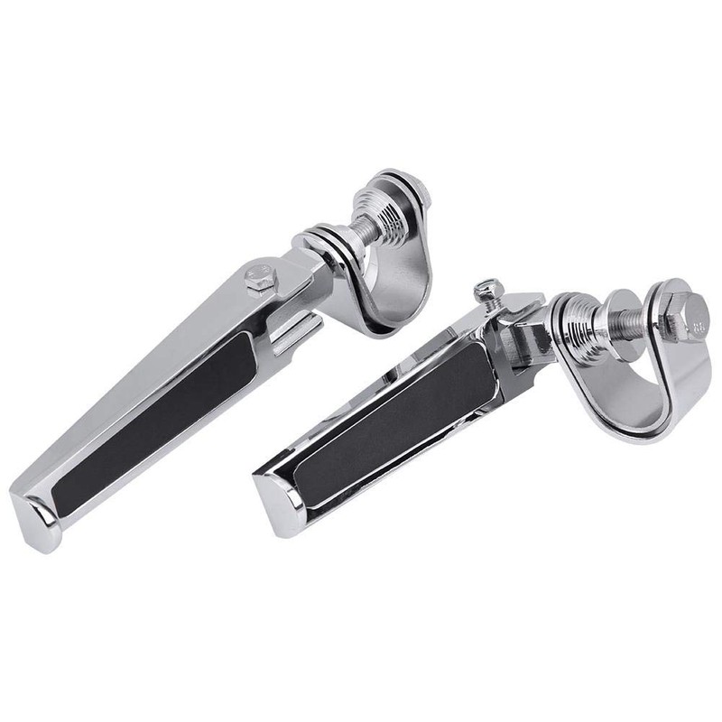 KIMISS 2Pcs Aluminum Alloy Motorcycle Foot Pegs with Engine Guard