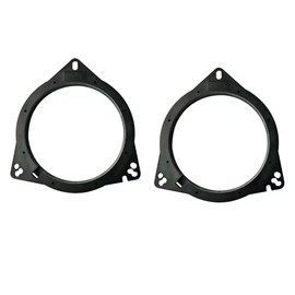 QEZA Baffle Board Inner Baffle 2pcs 6.5" Door Speaker Sound Improvement Noise Reduction for Toyota Nissan Audio Speaker Car Audio Accessories (Black)