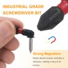 sourcing map 2pcs PZ2 Screwdriver Bit 1/4" Hex Shank 25mm/1"