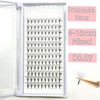 Individual Cluster Eyelashes with Pinpoint Roots (120 Count) High Density 5D-0.07-D+12mm 10ea