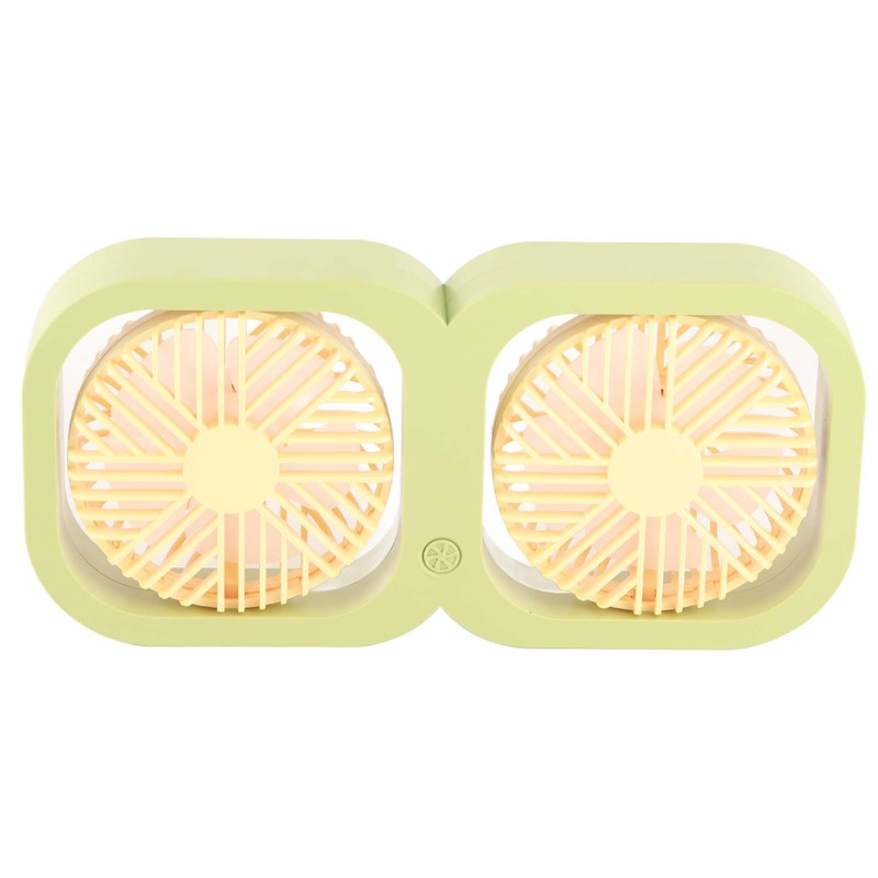 Double Head Desktop Fan 2 Speed Adjustment USB Cooling Fan