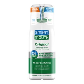 SmartMouth Original Activated Mouthwash - Adult Mouthwash for Fresh Breath - Oral Rinse for 24-Hour Bad Breath Relief with Twice Daily Use - Fresh Mint Flavor, 16 fl oz (1 Pack)