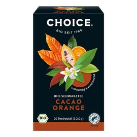 Choice Cacao Orange, Black Tea, 20 Bags, 40 g