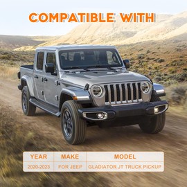 DEEAGLE Class 3 Trailer Hitch Compatible with Jeep Gladiator JT 2020-2023, 2 inch Hitch Receiver with Bolts, Jeep Gladiator Accessories with Rust Gloss Powder Coat, Jeep Gladiator Hitch for Pickup