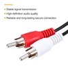 uxcell 8 Inch Open Red/White RCA 2-Male Plug Jack Connector