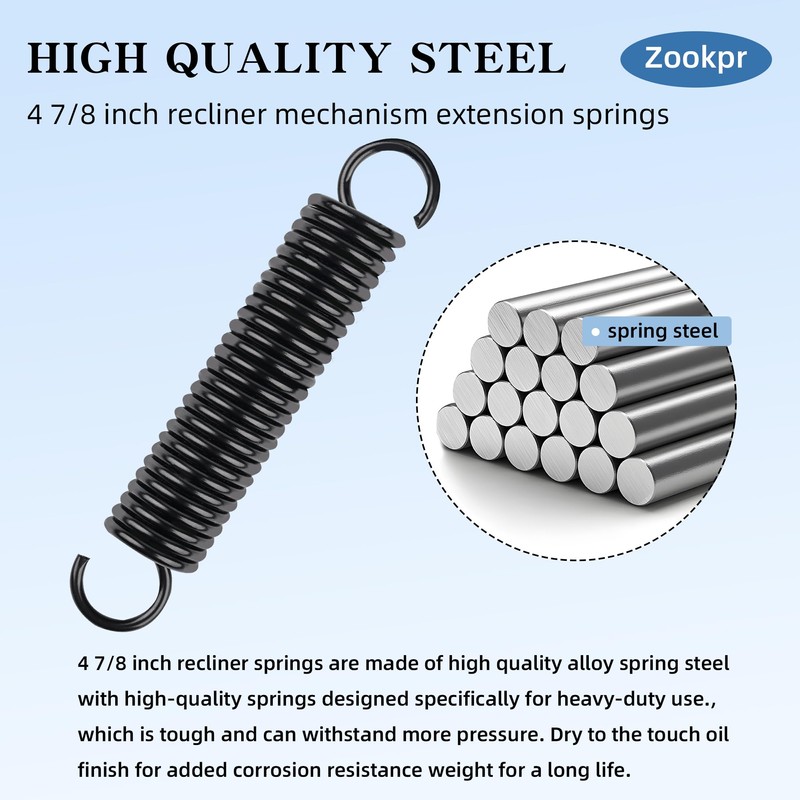 Zookpr 4 7/8-Inch Recliner Mechanism Extension Spring Replacement for Lane