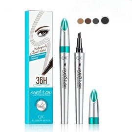 Eyebrow Pencil Eyebrow Microblading Pen-Liquid Waterproof Eyebrow Pencil-Eye Makeup Eyebrow Pen Micro 4 Point Brow Pen Lift & Snatch Eyebrow Microblading Pen-Natural Looking Brows Makeup-04#Black