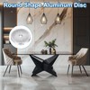uxcell 4Pcs Round Shape Aluminum Disc, M10 Thread 50mm Diameter
