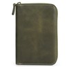 Londo Genuine Leather Padfolio with Pen Holder Notepad and Zip