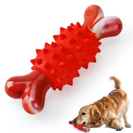 LIFLIX Dog Toys for Aggressive Chewers, Tough Indestructible Chew Toys, Durable Rubber & Nylon Toys for Large Medium Breed, Interactive Dog Toy for Teething, Bone Shape