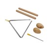 Triangle Percussion Instrument Set Wood Musical Percussion Instrument Toy for