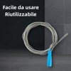 Norhogo Pipe Cleaning Probe 1.5m Hydraulic Spring for Easy Cleaning