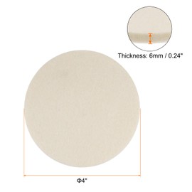 QUARKZMAN 20 Stück Wollfilz-Polierscheiben 4 Zoll Polierscheibe Polierpad Flocking-Rückseite