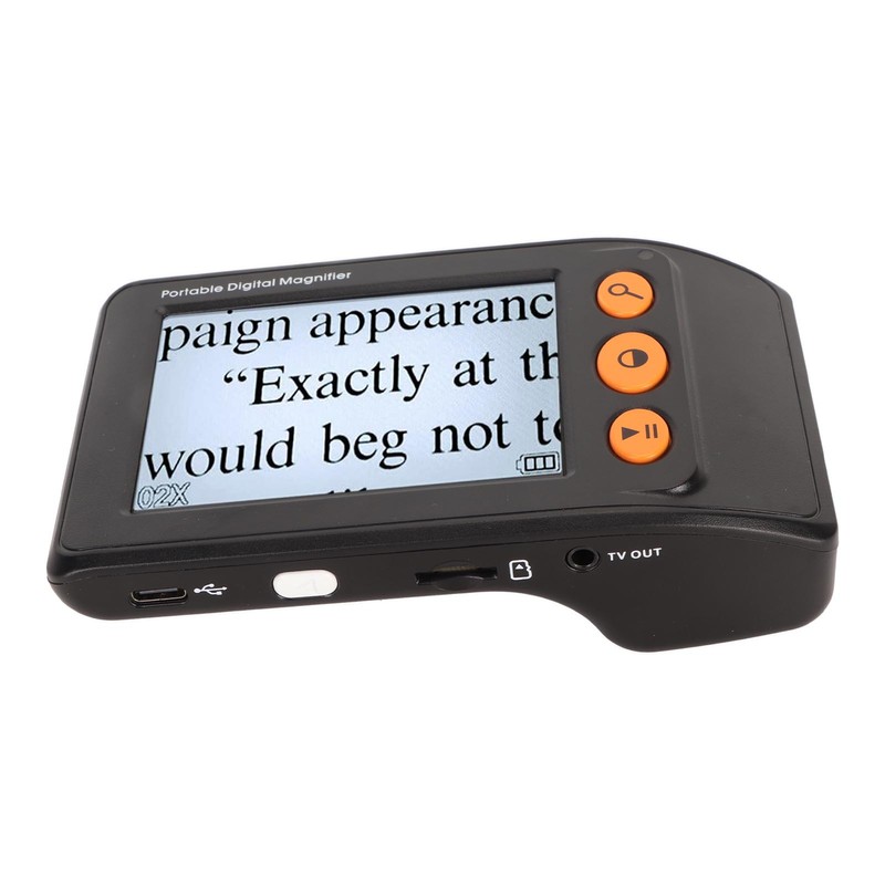 Digital Magnifier 3.5in LCD 2X‑25X Magnification AV Output Reading Magnifier
