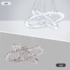 diisunbihuo Modern LED Chandeliers Crystal Chandeliers Ceiling Light Three Rings