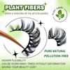 3d Plant Fibre Russian Strip Lashes, D Curl Lash Strips,