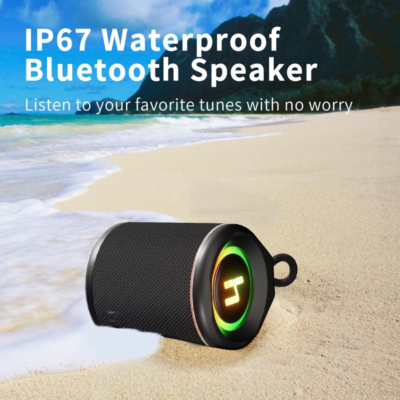 HEYSONG Portable Bluetooth Speaker with HD Sound, Small Waterproof Shower