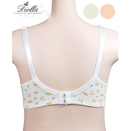 Maternity Soft Cotton Wireless One-Touch Hook B-Cup Nursing Bra SN1308-0015 Orange/80B